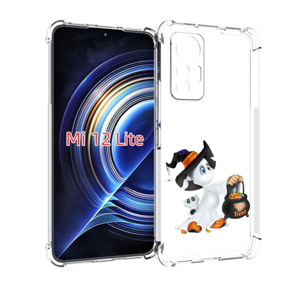 

Чехол MyPads Маленький призрак для Xiaomi 12 Lite, Прозрачный, Tocco