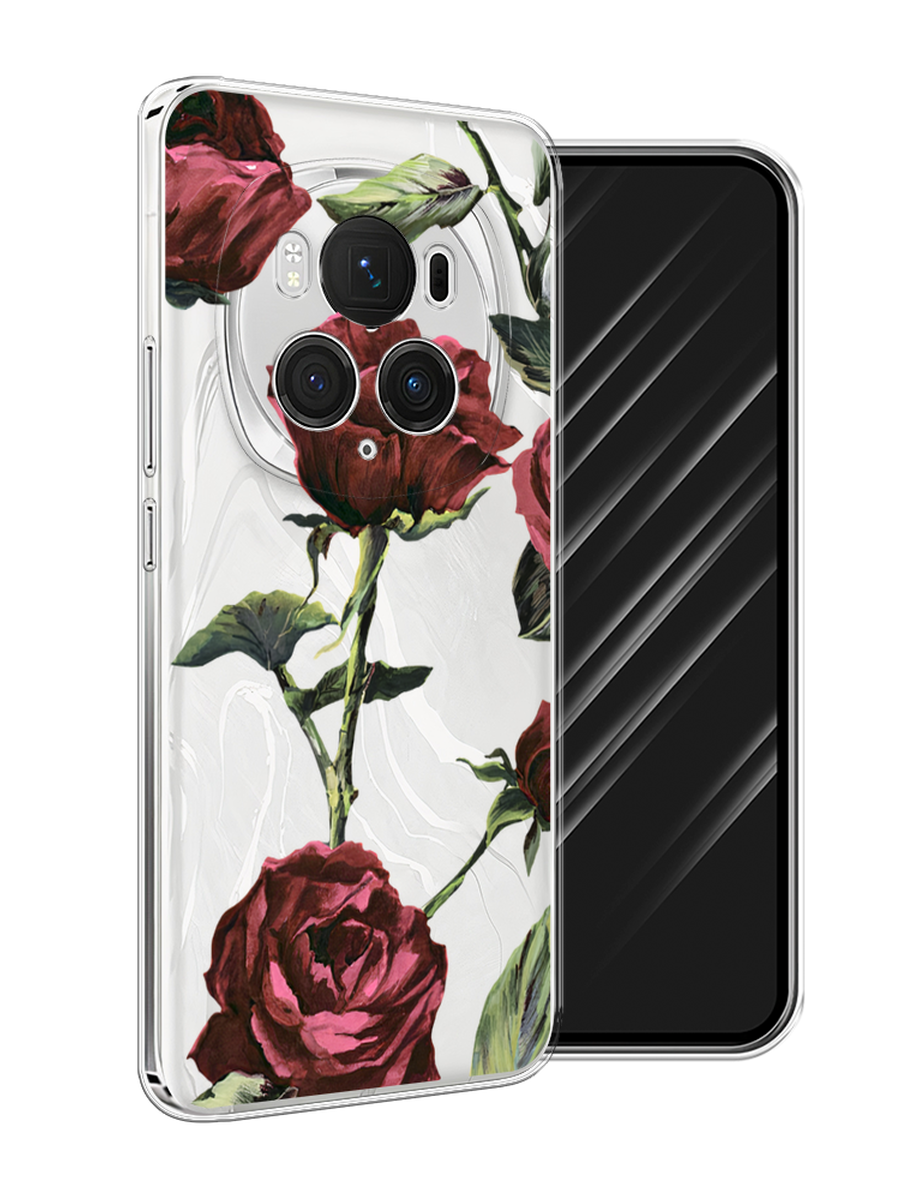 

Чехол Awog на Honor Magic 6 Pro "Бордовые розы фон", Бордовый, 6123750-1