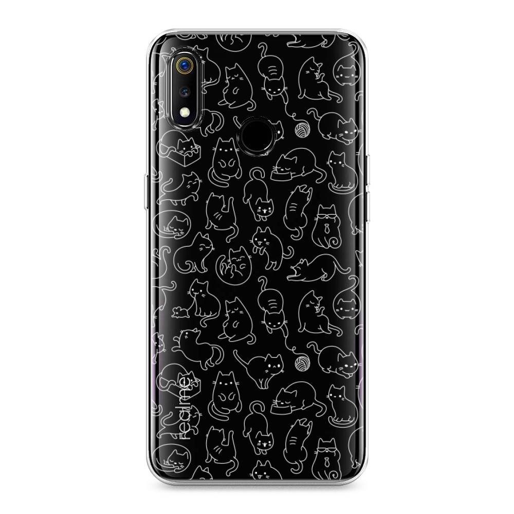 

Чехол Awog на Realme 3 "Шкодливые котики", Разноцветный, 251050-2