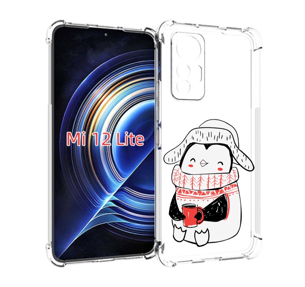 

Чехол MyPads Милый пингвин для Xiaomi 12 Lite, Прозрачный, Tocco