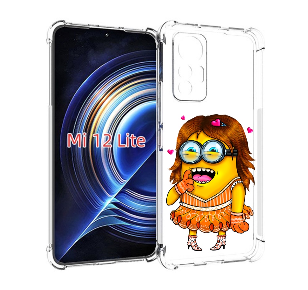 

Чехол MyPads Миньон девочка для Xiaomi 12 Lite, Прозрачный, Tocco