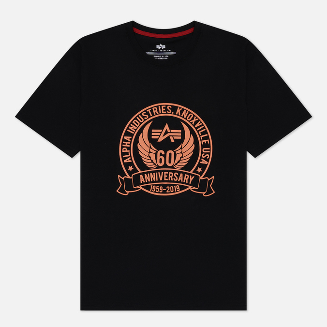 

Мужская футболка Alpha Industries 60Th Anniversary чёрный, Размер S, 60Th Anniversary