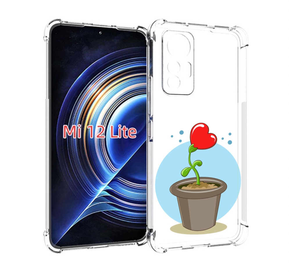 

Чехол MyPads Растение любви 14 февраля для Xiaomi 12 Lite, Прозрачный, Tocco