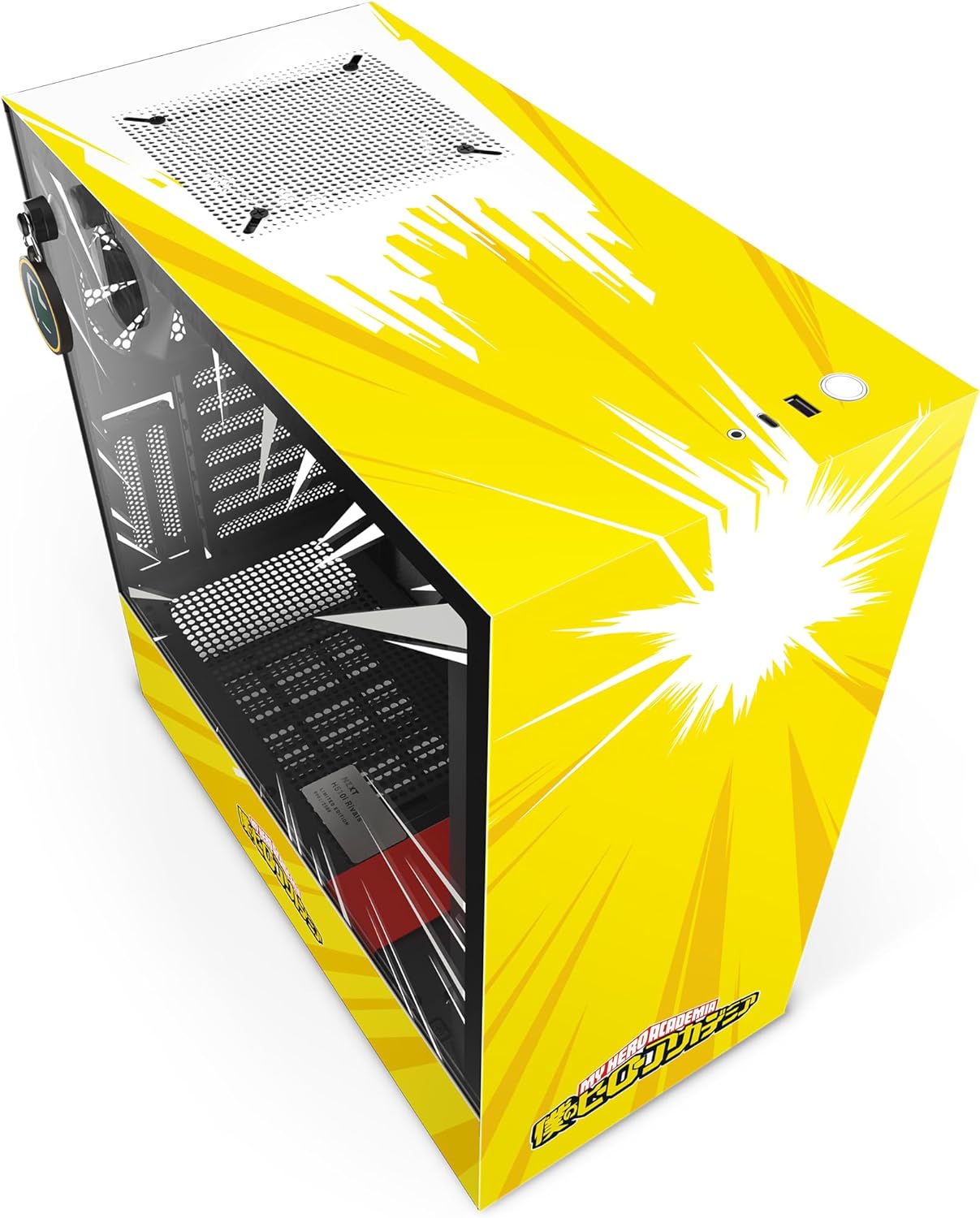 

Корпус компьютерный NZXT My Hero Rivals (H510i) желтый, My Hero Rivals
