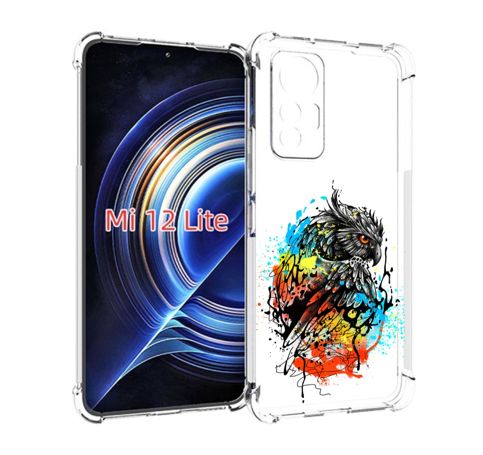 

Чехол MyPads Творческая сова для Xiaomi 12 Lite, Прозрачный, Tocco