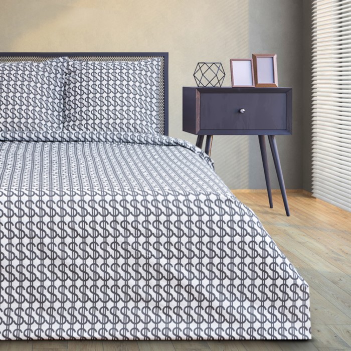 

Постельное белье Этель дуэт Dollars 143x215 см 2 шт,220x240 см,70x70 см 2 шт,бязь, Dollars