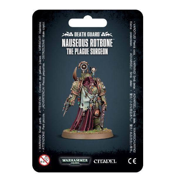 

Миниатюры для игры Games Workshop Nauseous Rotbone, the Plague Surgeon, 43-29