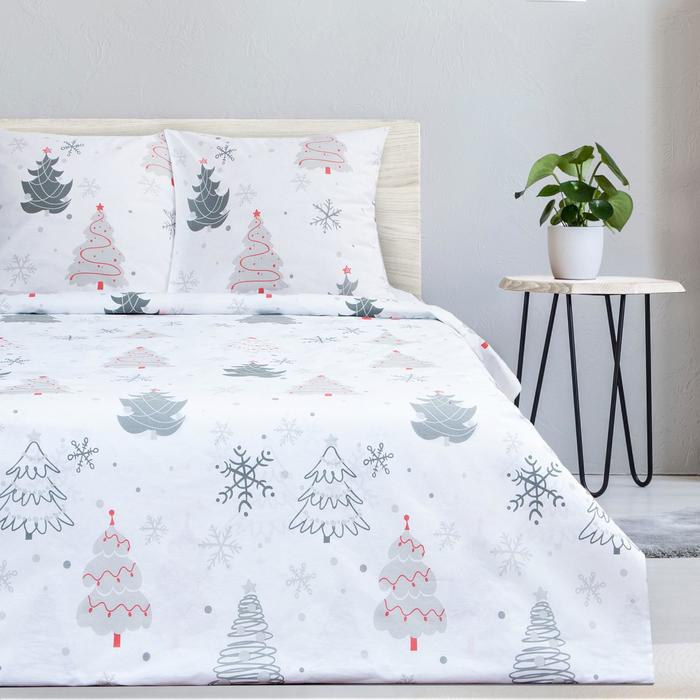 

Постельное белье Этель евро «Рождественская ель» 200x217см,240x220см,70x70см-2 шт