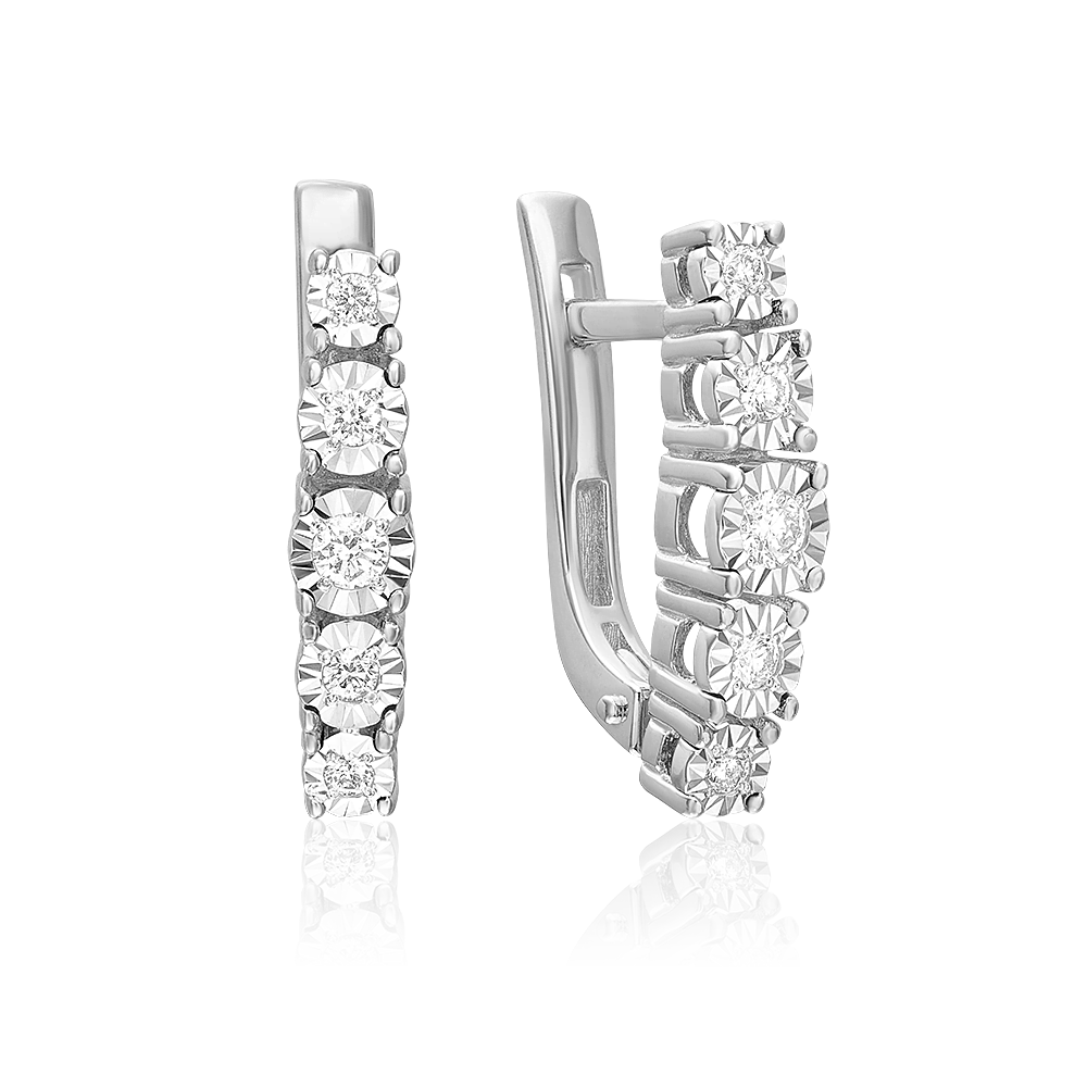 

Серьги из золота PLATINA jewelry 02-5258-00, бриллиант, 02-5258-00