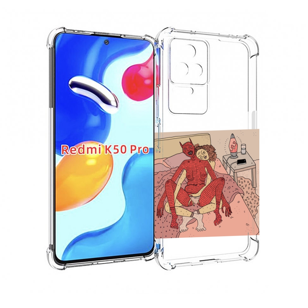 

Чехол MyPads девушка-без-кожи для Xiaomi Redmi K50 / K50 Pro, Прозрачный, Tocco