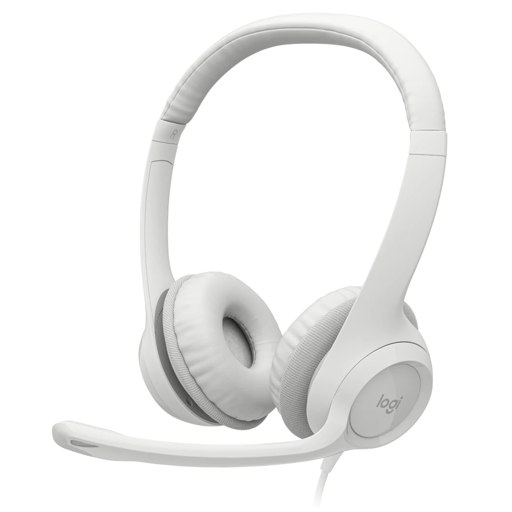 

Наушники для компьютера Logitech H390 White, H390