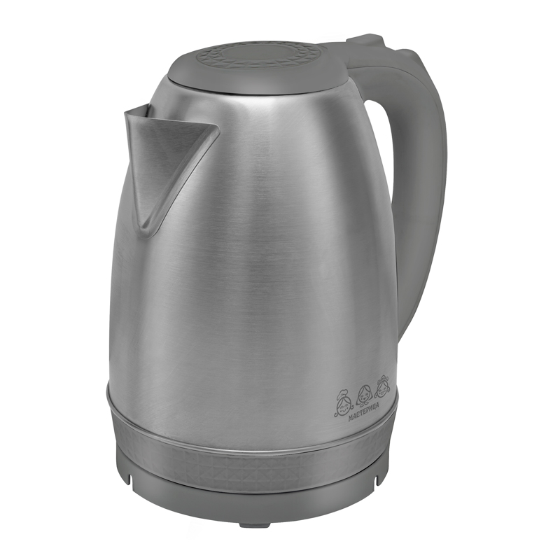 Чайник электрический Мастерица EK-1801  18 1.8 л серый, серебристый