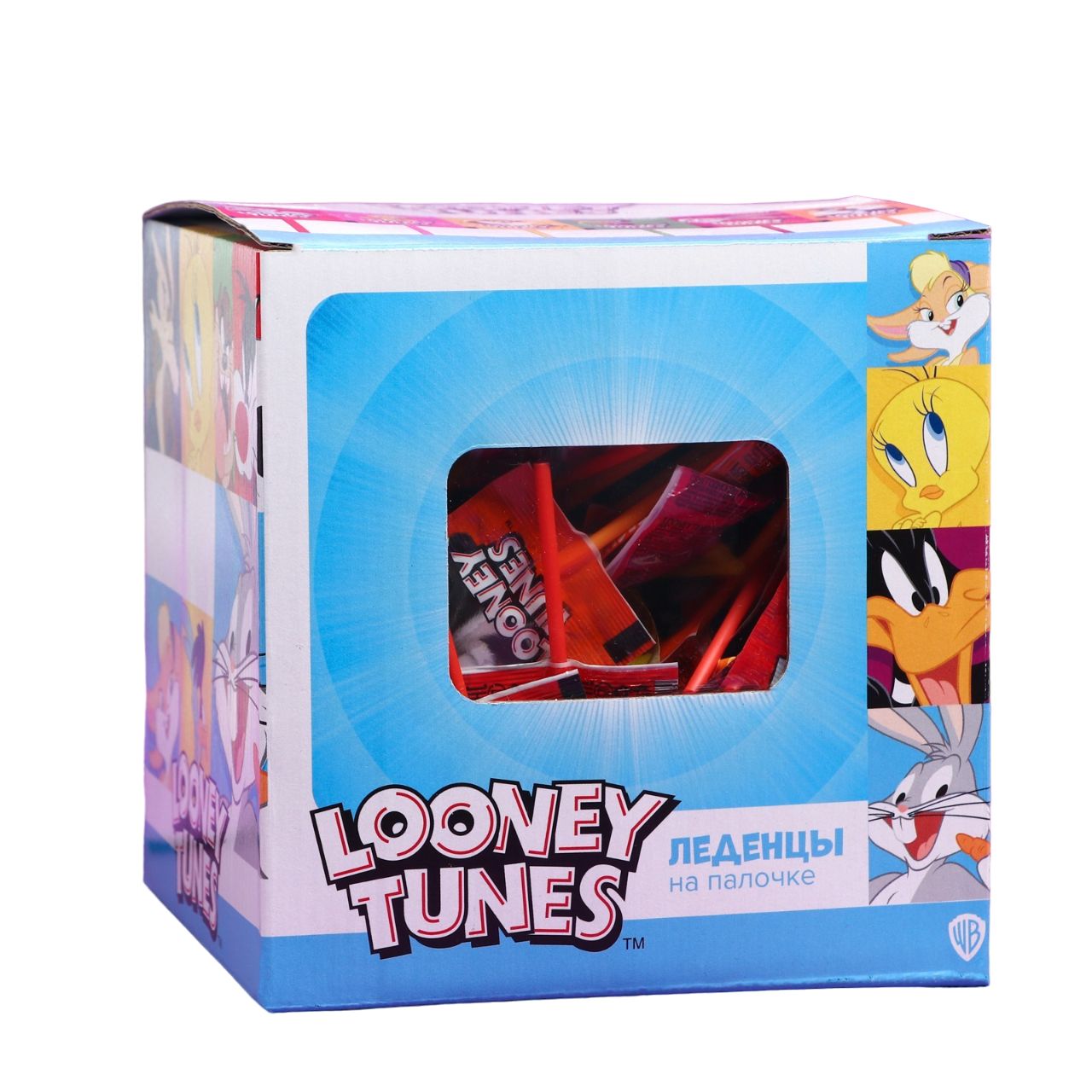 Loony Tunes леденец на палочке ассорти 7,25г