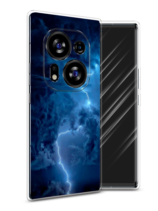 

Чехол Awog на Tecno Phantom X2/X2 Pro "Молния", Синий, 303250-4