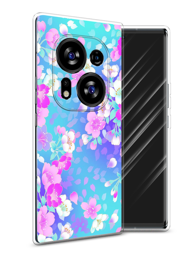 

Чехол Awog на Tecno Phantom X2/X2 Pro "Яблоневые цветы", Голубой;розовый;белый, 303250-8