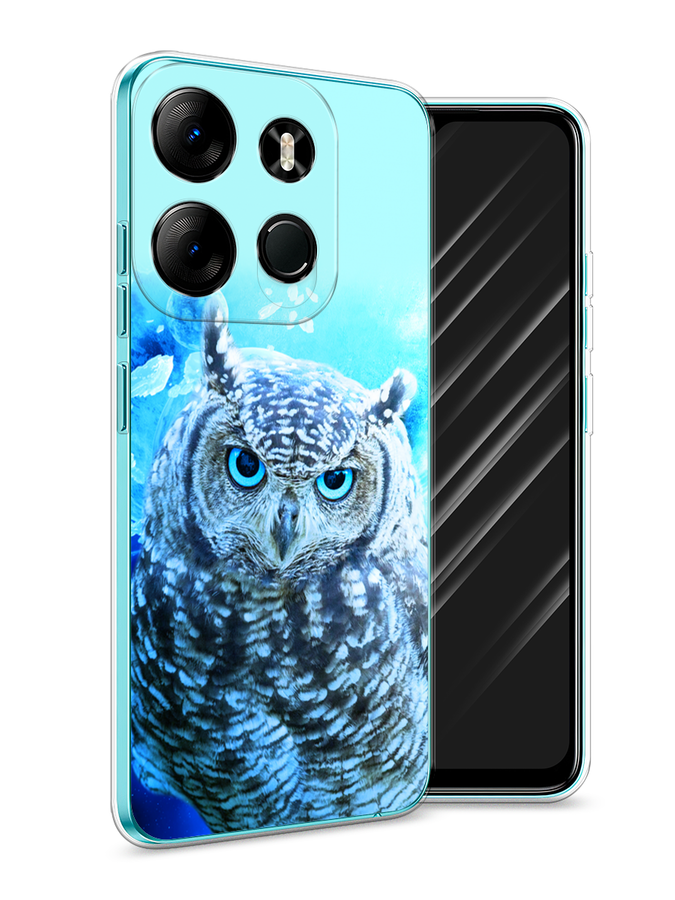

Чехол Awog на Tecno Phantom X2/X2 Pro "Сова арт 7", Синий;голубой, 303250-1