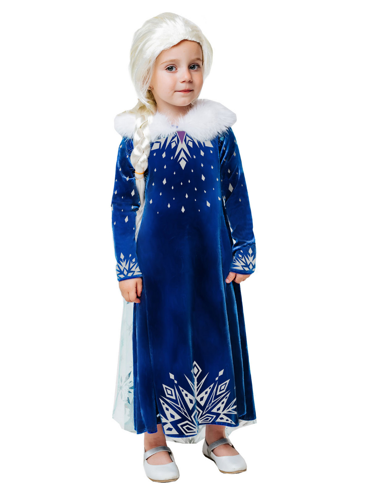 Карнавальный костюм Batik 9004 к-21 Эльза зимнее платье, мультиколор, 134
