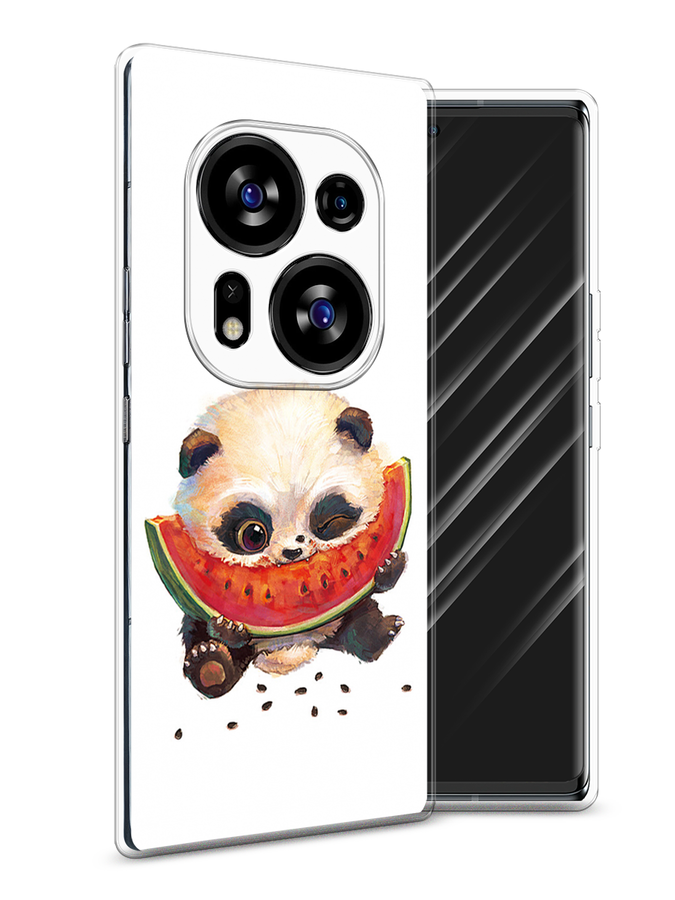 

Чехол Awog на Tecno Phantom X2/X2 Pro "Малыш панды с арбузом", Белый;красный, 303250-1
