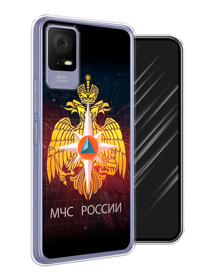 

Чехол Awog на TCL 405 "МЧС России", Черный;желтый;красный, 291450-5