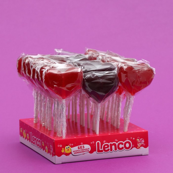 

Карамель леденцовая Lenco «Сердце», ассорти, 18 г