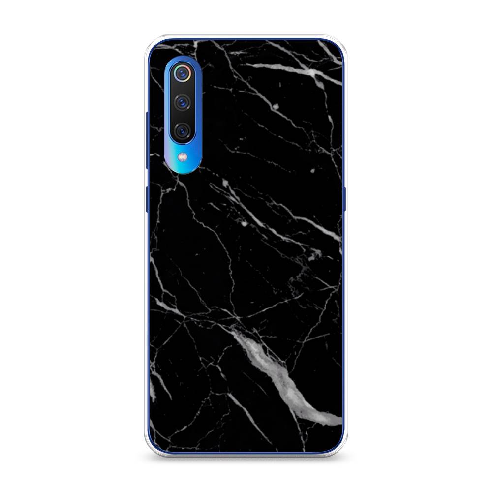 фото Силиконовый чехол "черный минерал" на xiaomi mi 9 awog