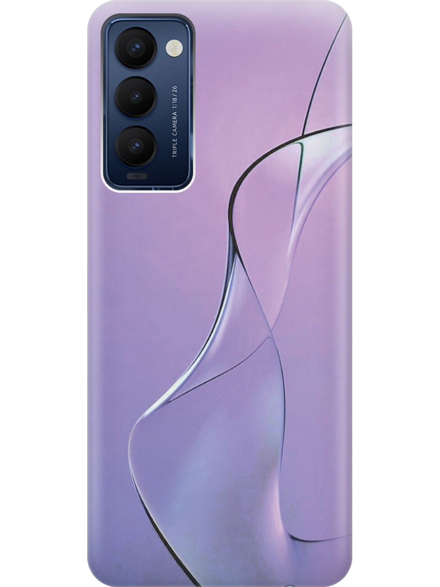 

Силиконовый чехол на Tecno Camon 18/18P с принтом "Сиреневый изгиб", Прозрачный;розовый;фиолетовый, 741735931