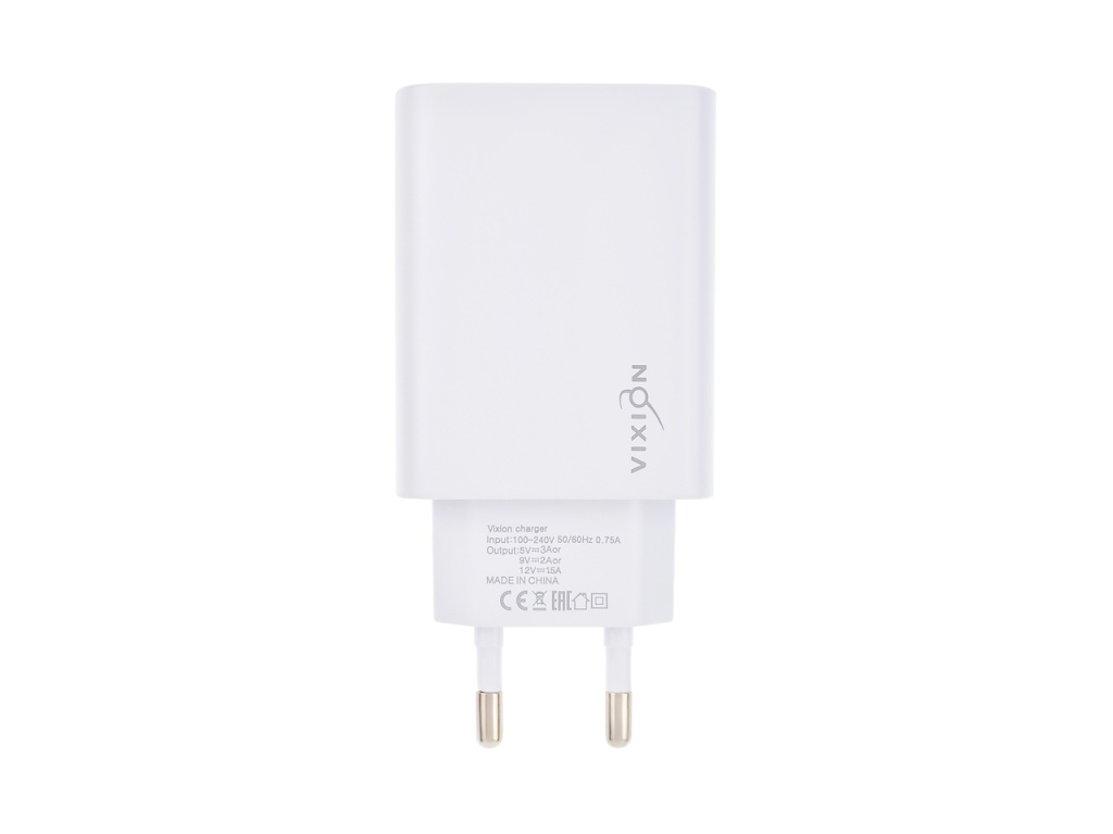 

Зарядное устройство Vixion H11m 1xUSB Quick Charger 3.0 + кабель MicroUSB 1m White, H11m