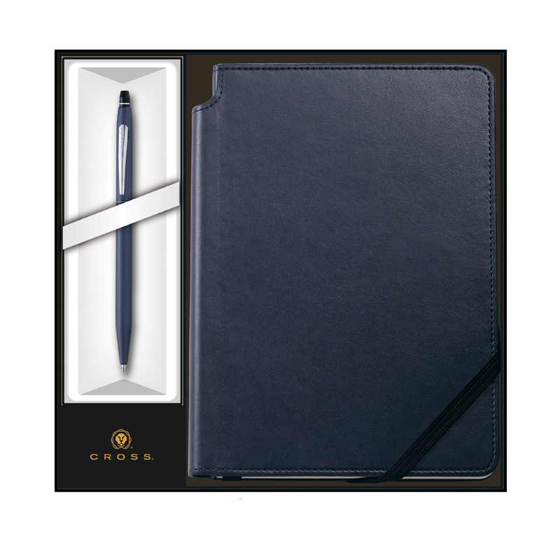 

Набор: Ручка шариковая Cross Click Midnight Blue и Записная книжка Cross Journal Midnight