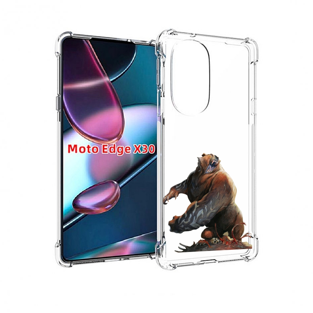 

Чехол MyPads Медведь-жестокий для Motorola Moto Edge X30, Прозрачный, Tocco