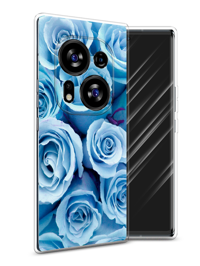 

Чехол Awog на Tecno Phantom X2/X2 Pro "Лазурные розы", Голубой, 303250-8