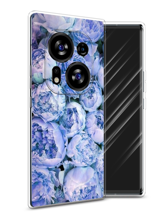 

Чехол Awog на Tecno Phantom X2/X2 Pro "Пионы голубые", Голубой, 303250-8