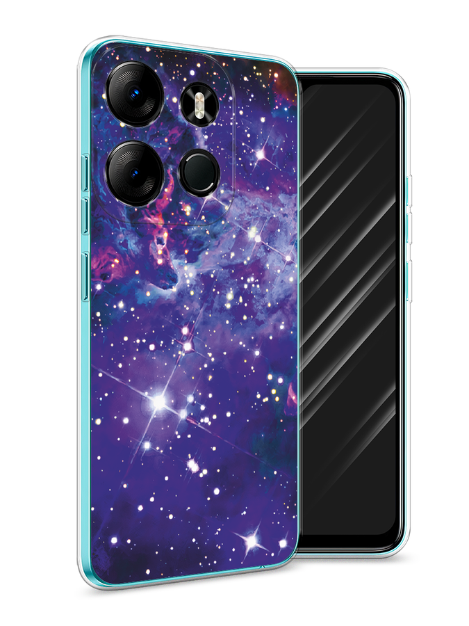 

Чехол Awog на Tecno Phantom X2/X2 Pro "Яркая галактика", Фиолетовый, 303250-4