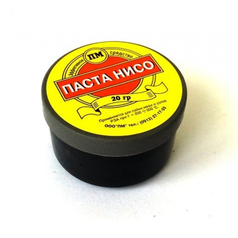 

10 штук, Флюс-паста НИСО 20г