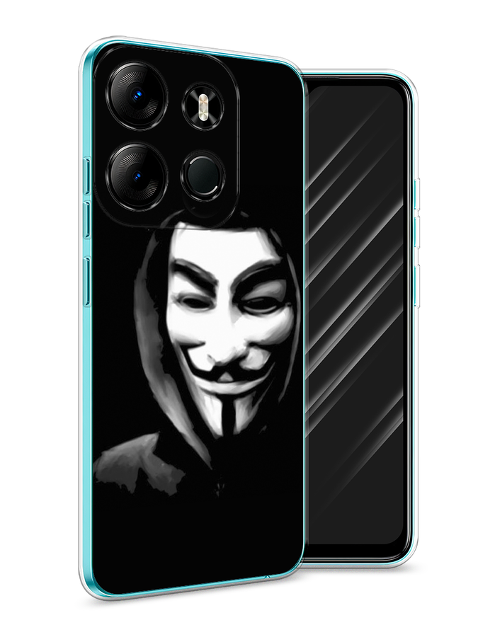 

Чехол Awog на Tecno Phantom X2/X2 Pro "Анонимус", Черный;серый;белый, 303250-5