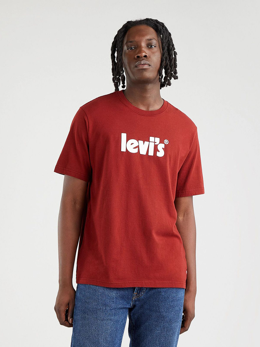 

Футболка мужская Levi's Men Ss Relaxed Fit Tee красная XL, Men Ss Relaxed Fit Tee