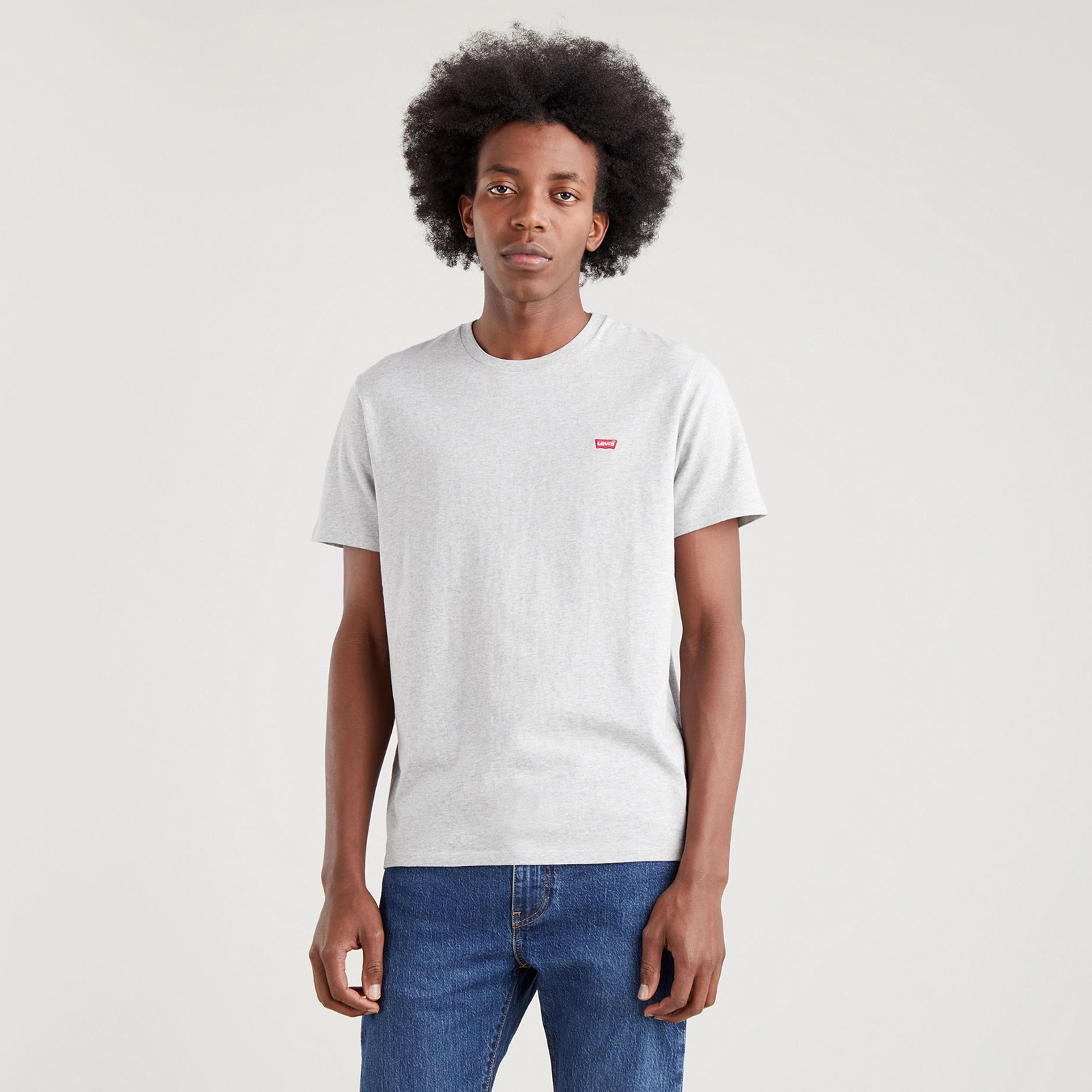 фото Футболка мужская levi's men ss original hm tee серая l