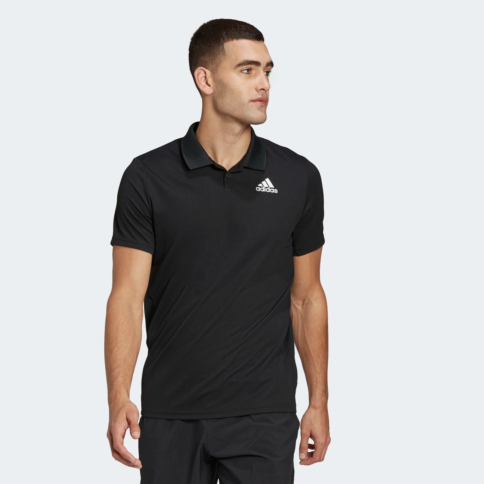 фото Футболка мужская adidas club pique polo черная s