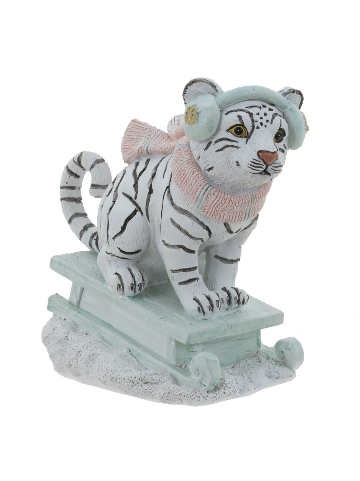 

Новогодняя фигурка Alat Home Тигр 761427]REM 13,5x7,5x11,5 см, Белый;черный, Тигр