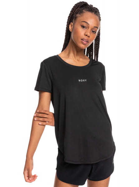 

Футболка женская Roxy ERJKT03877 черная 34, ERJKT03877