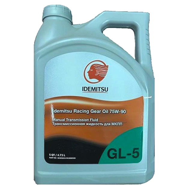фото Масло трансмиссионное синтетическое 4,73л 75w-90 racing gear oil (пао) для механической тр idemitsu