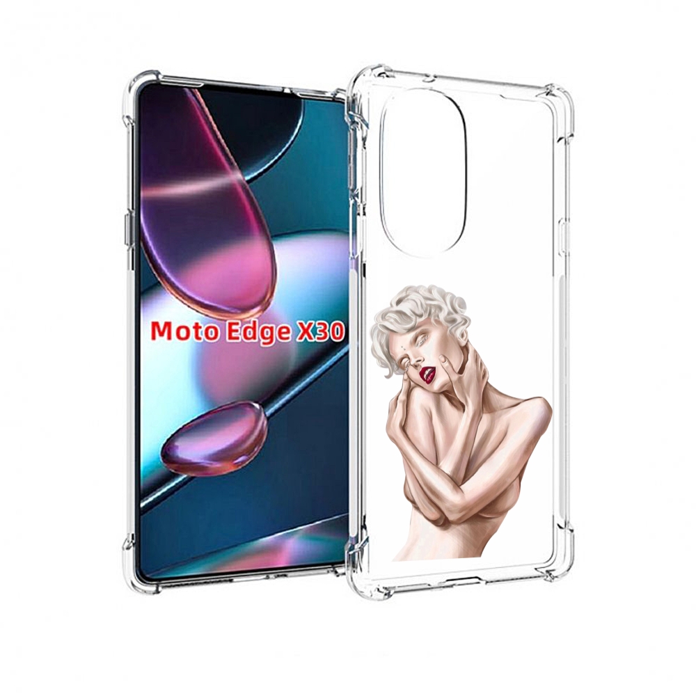

Чехол MyPads Мигера женский для Motorola Moto Edge X30, Прозрачный, Tocco