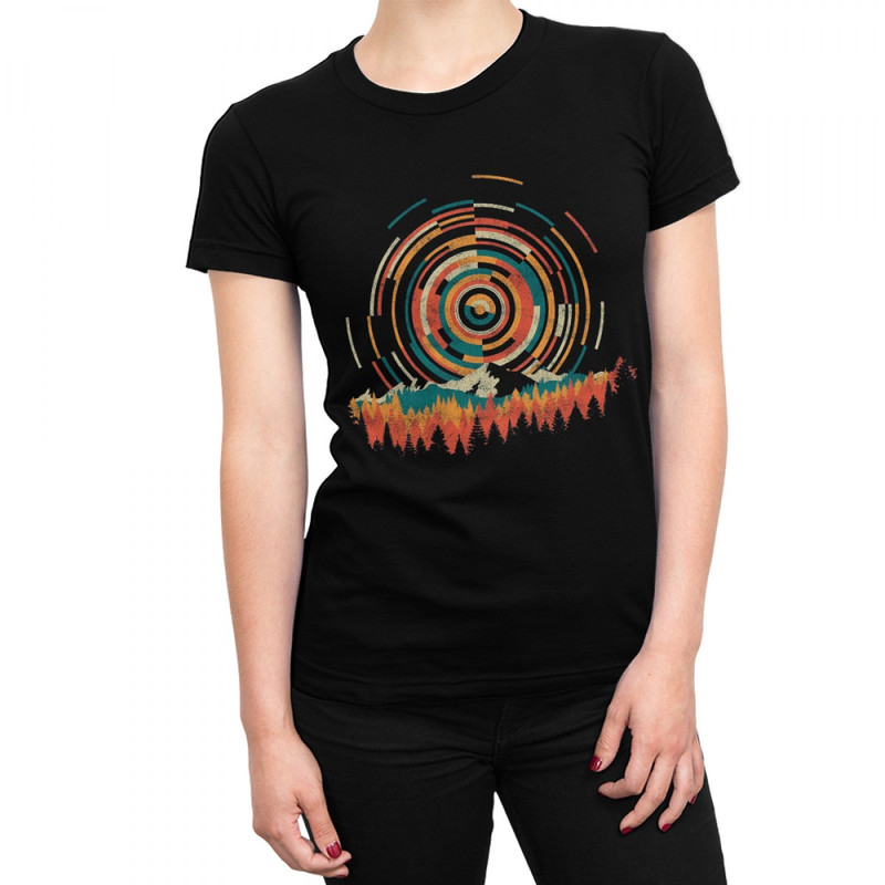 

Футболка женская Dream Shirts Рассвет черная XS, Черный, Рассвет