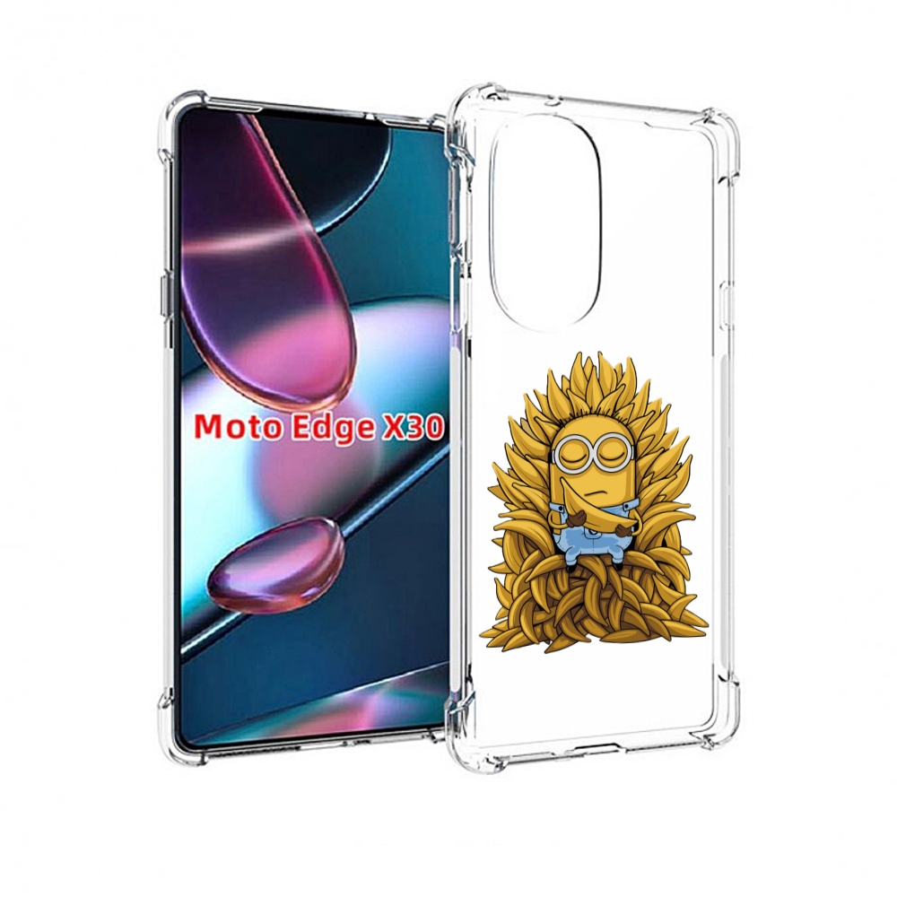 

Чехол MyPads Миньон с бананами для Motorola Moto Edge X30, Прозрачный, Tocco
