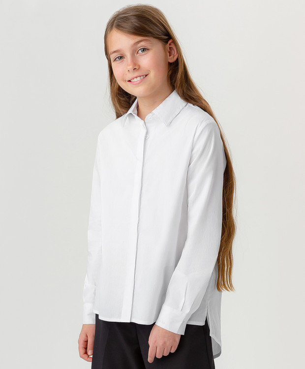 Рубашка классическая белая Button Blue 223BBGS22120200, 140