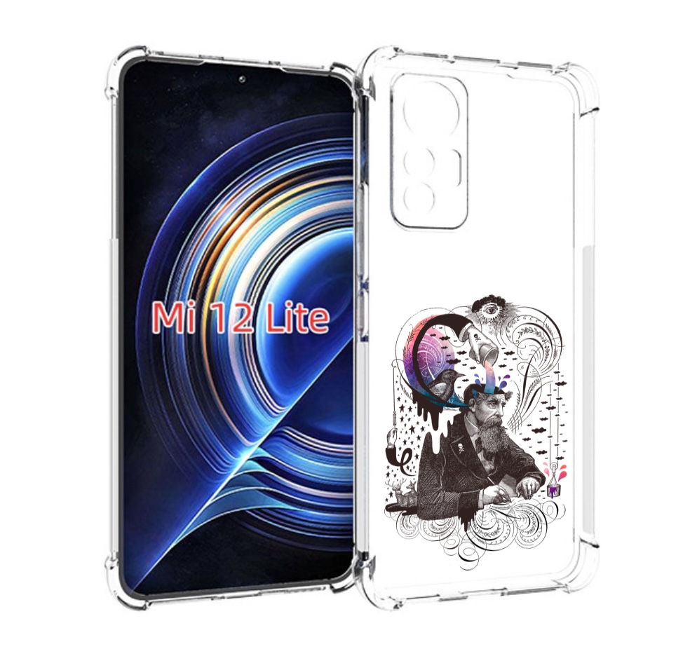 

Чехол MyPads абстракция думающий мужчина для Xiaomi 12 Lite, Прозрачный, Tocco
