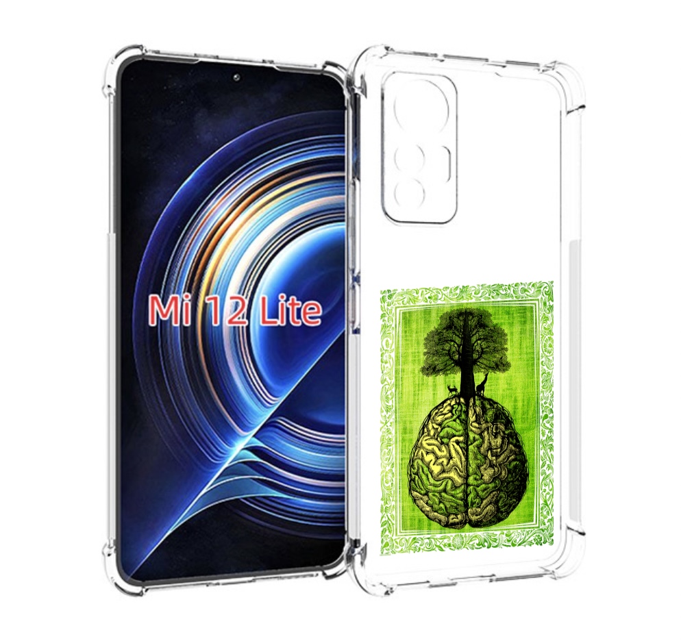 

Чехол MyPads абстракция здоровый мозг для Xiaomi 12 Lite, Прозрачный, Tocco