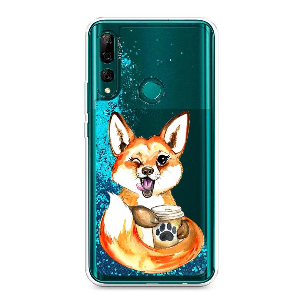 

Чехол Awog на Huawei P Smart Z/Y9 Prime 2019/Honor 9X "Подмигивающая лиса с кофе", Разноцветный, 611993-1