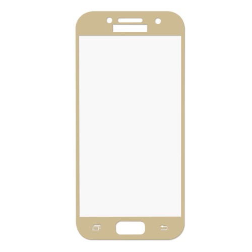 

Защитное стекло на Samsung A320F, Galaxy A3 (2017), 2.5D, золотой, X-CASE