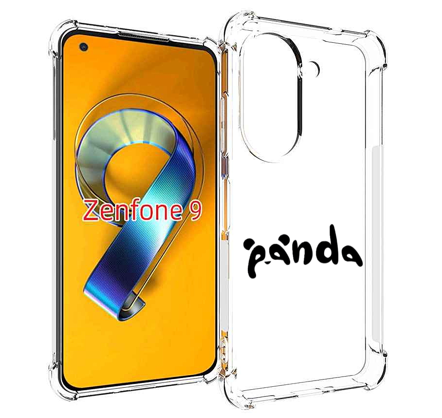 Чехол MyPads панда надпись для Asus Zenfone 9 (AI2202)