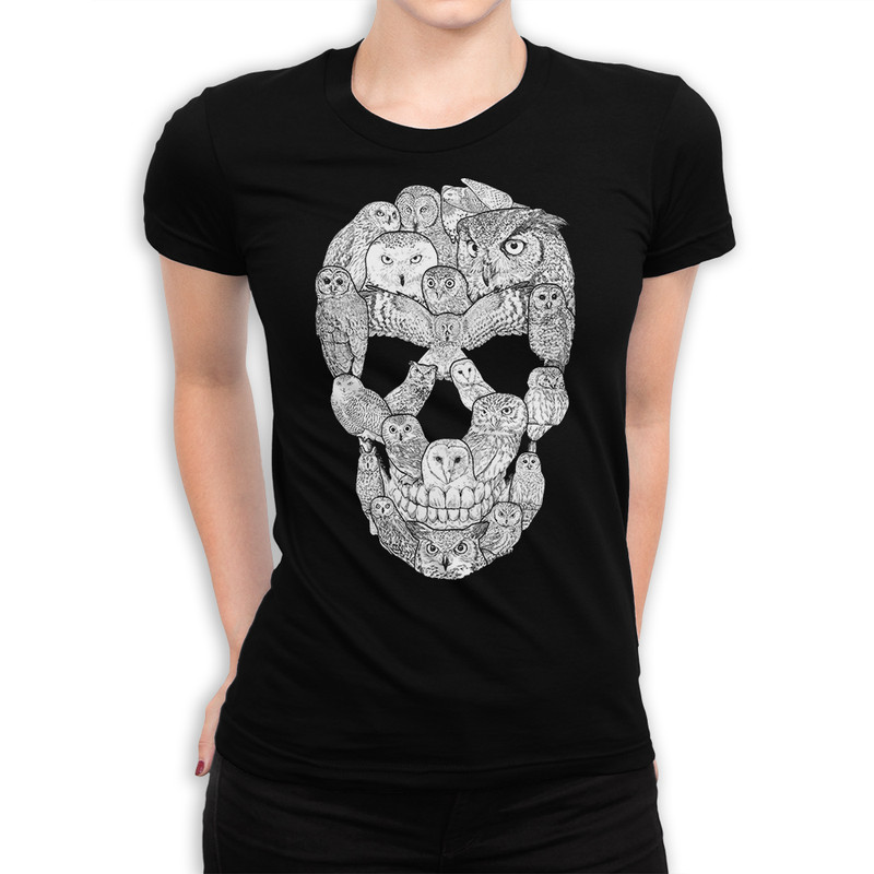 

Футболка женская Dream Shirts Совы - Брутальность и Милота черная M, Черный, Совы - Брутальность и Милота